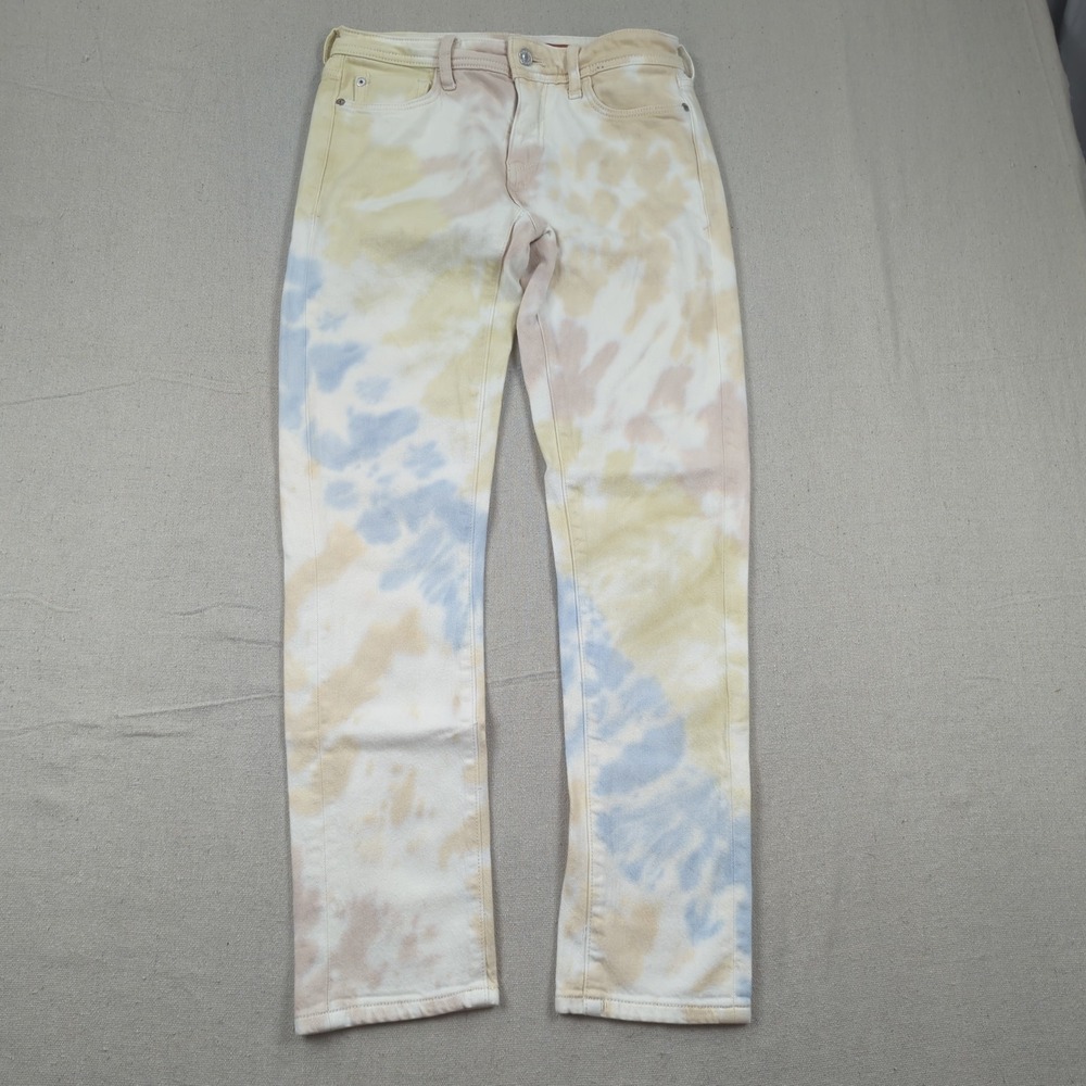 Pilcro Jeans Womens 25 Tie Dye Slim Boyfriend‎ Crop Stretch